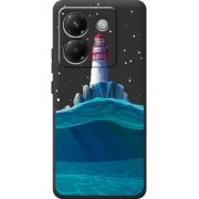 Чорний чохол BoxFace Poco M7 Pro 5G Lighthouse