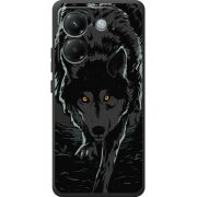 Чорний чохол BoxFace Poco M7 Pro 5G Wolf
