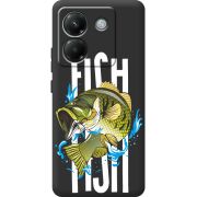 Чорний чохол BoxFace Poco M7 Pro 5G Fish