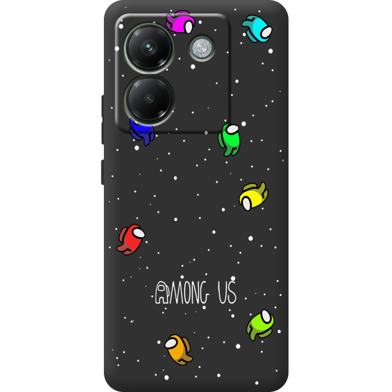 Чорний чохол BoxFace Poco M7 Pro 5G Among Us Invisible