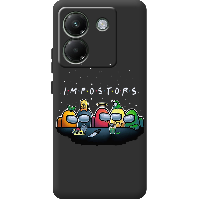 Чорний чохол BoxFace Poco M7 Pro 5G Among Us Impostors