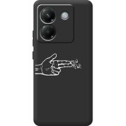 Чорний чохол BoxFace Poco M7 Pro 5G Pew Pew