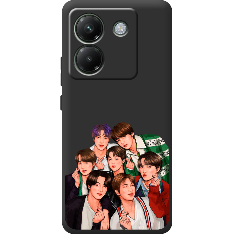 Чорний чохол BoxFace Poco M7 Pro 5G BTS