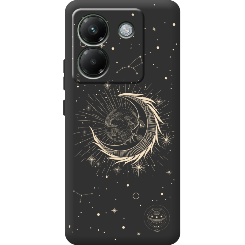 Чорний чохол BoxFace Poco M7 Pro 5G Moon