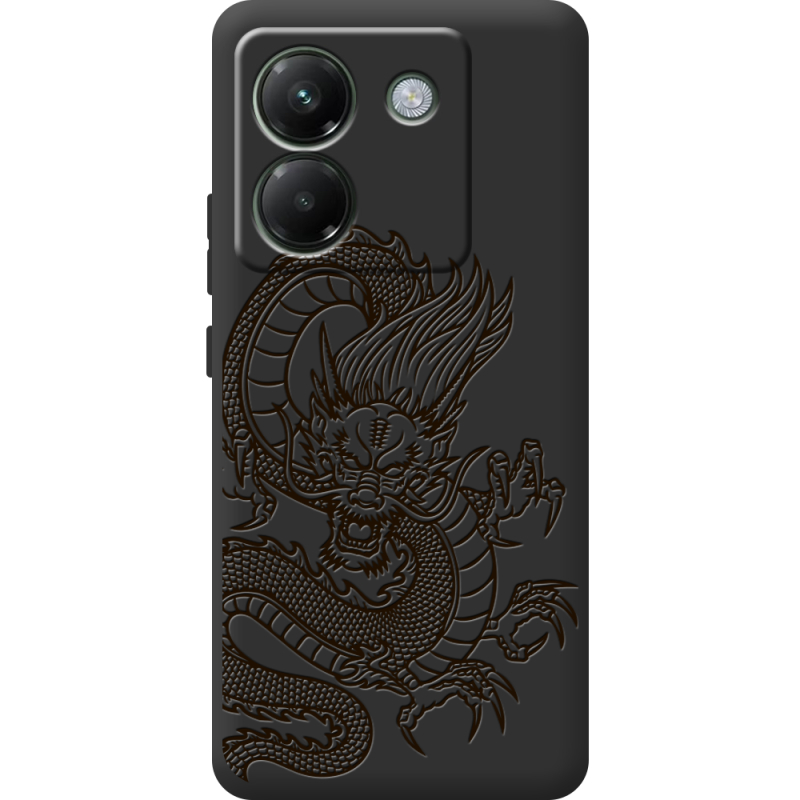 Чорний чохол BoxFace Poco M7 Pro 5G Chinese Dragon
