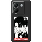 Чорний чохол BoxFace Poco M7 Pro 5G Attack On Titan - Ackerman