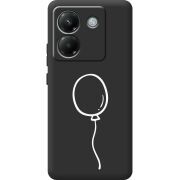 Чорний чохол BoxFace Poco M7 Pro 5G Balloon