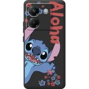 Чорний чохол BoxFace Poco M7 Pro 5G Гавайський гість Stich