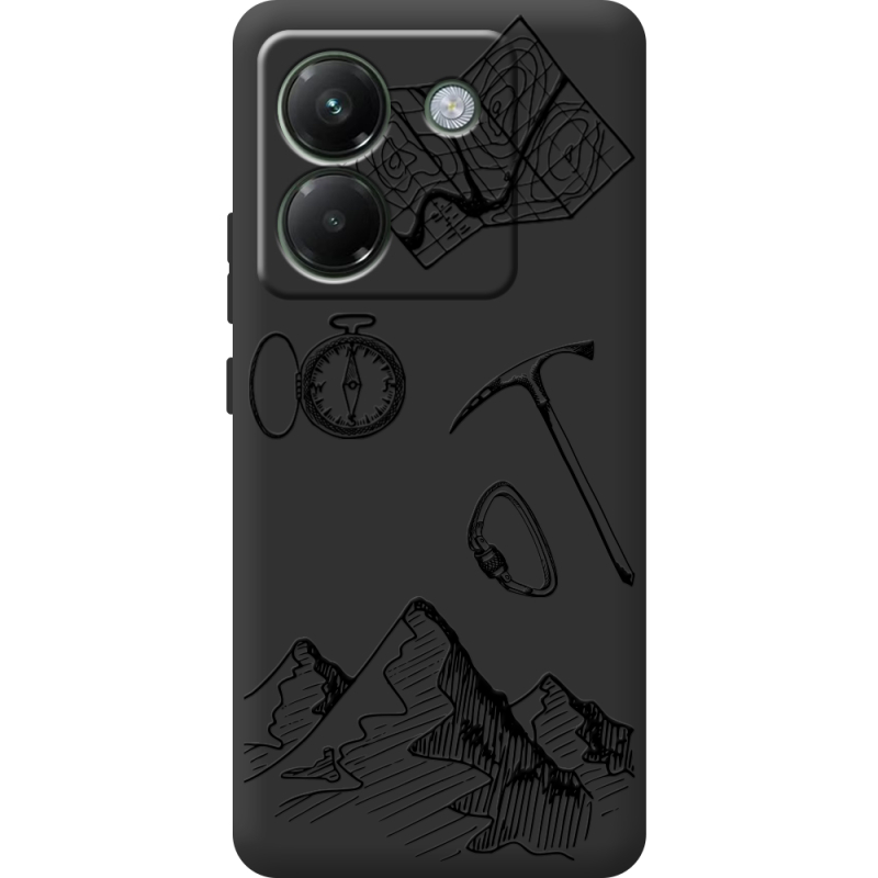 Чорний чохол BoxFace Poco M7 Pro 5G Mountains