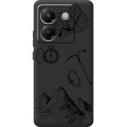 Чорний чохол BoxFace Poco M7 Pro 5G Mountains