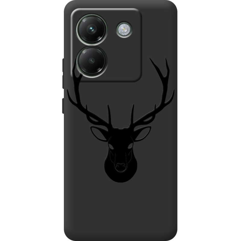 Чорний чохол BoxFace Poco M7 Pro 5G Deer