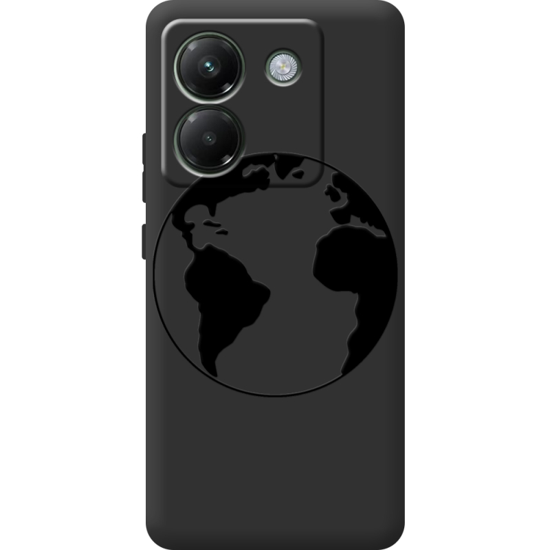 Чорний чохол BoxFace Poco M7 Pro 5G Earth
