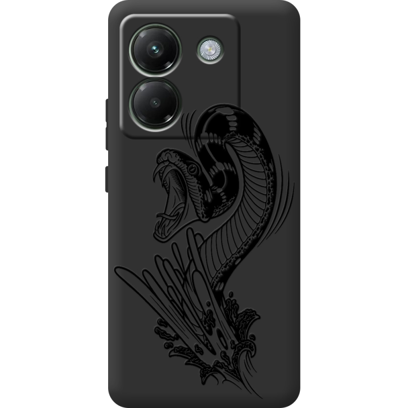 Чорний чохол BoxFace Poco M7 Pro 5G Snake