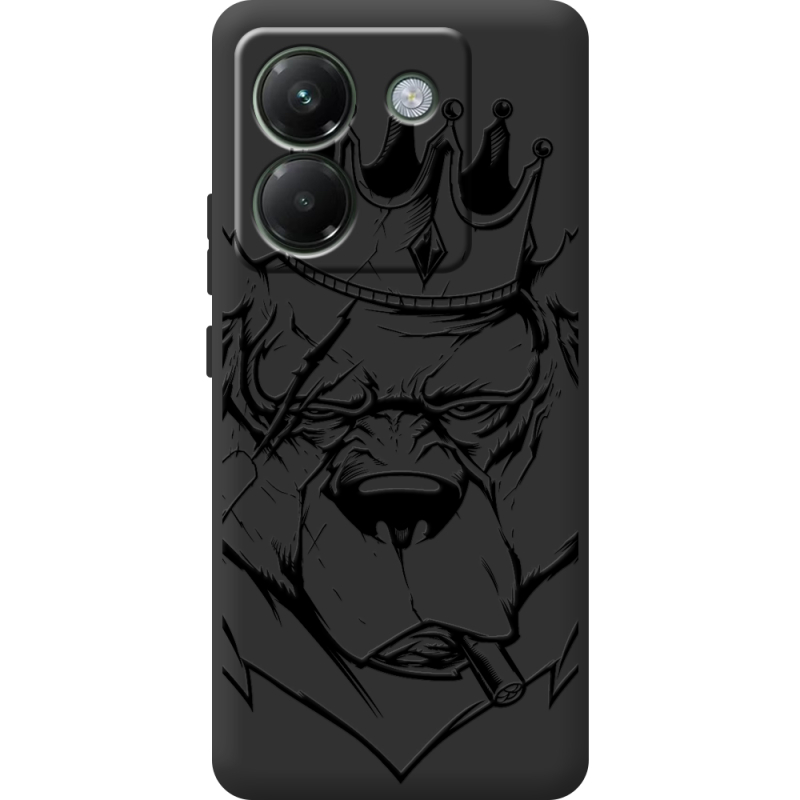 Чорний чохол BoxFace Poco M7 Pro 5G Bear King