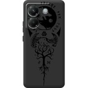 Чорний чохол BoxFace Poco M7 Pro 5G Hugin and Munin