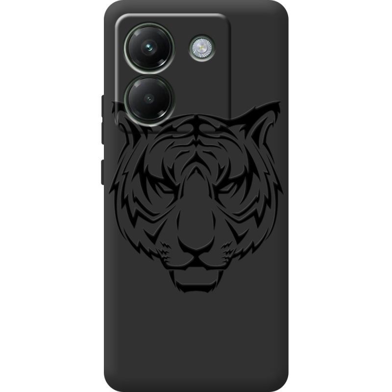 Чорний чохол BoxFace Poco M7 Pro 5G Tiger