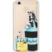 Прозрачный чехол Uprint Xiaomi Redmi 4x City Girl