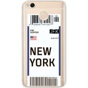 Прозрачный чехол Uprint Xiaomi Redmi 4x Ticket New York