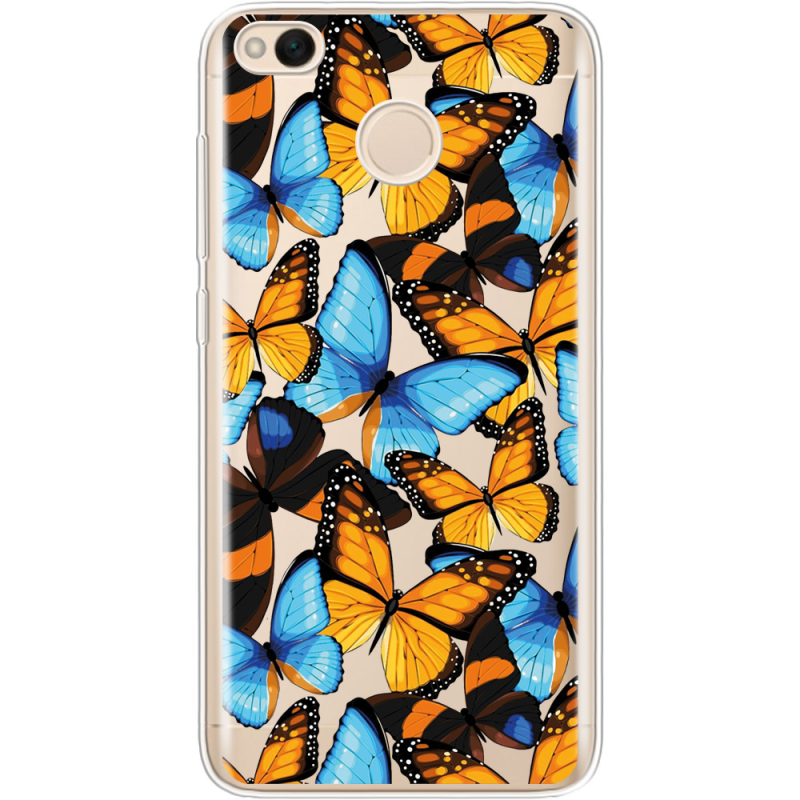 Прозрачный чехол Uprint Xiaomi Redmi 4x Butterfly Morpho