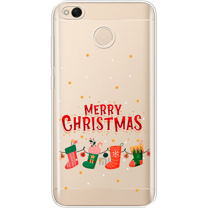 Прозрачный чехол Uprint Xiaomi Redmi 4x Merry Christmas