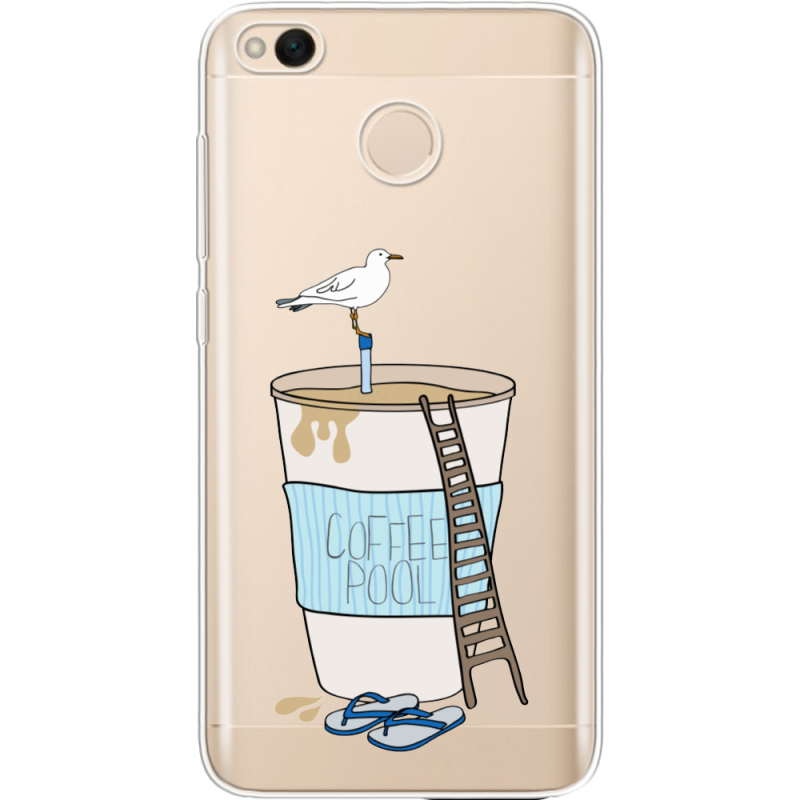 Прозрачный чехол Uprint Xiaomi Redmi 4x Segull in Cofee Pool