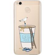 Прозрачный чехол Uprint Xiaomi Redmi 4x Segull in Cofee Pool