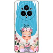 Прозорий чохол BoxFace Realme 14 Pro Plus Blue Hair