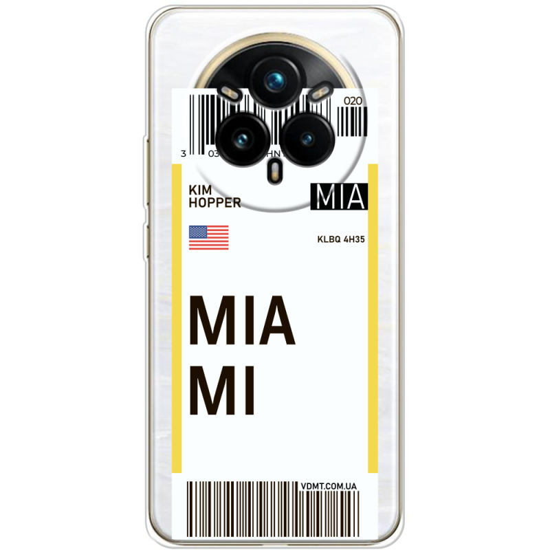Прозорий чохол BoxFace Realme 14 Pro Plus Ticket Miami
