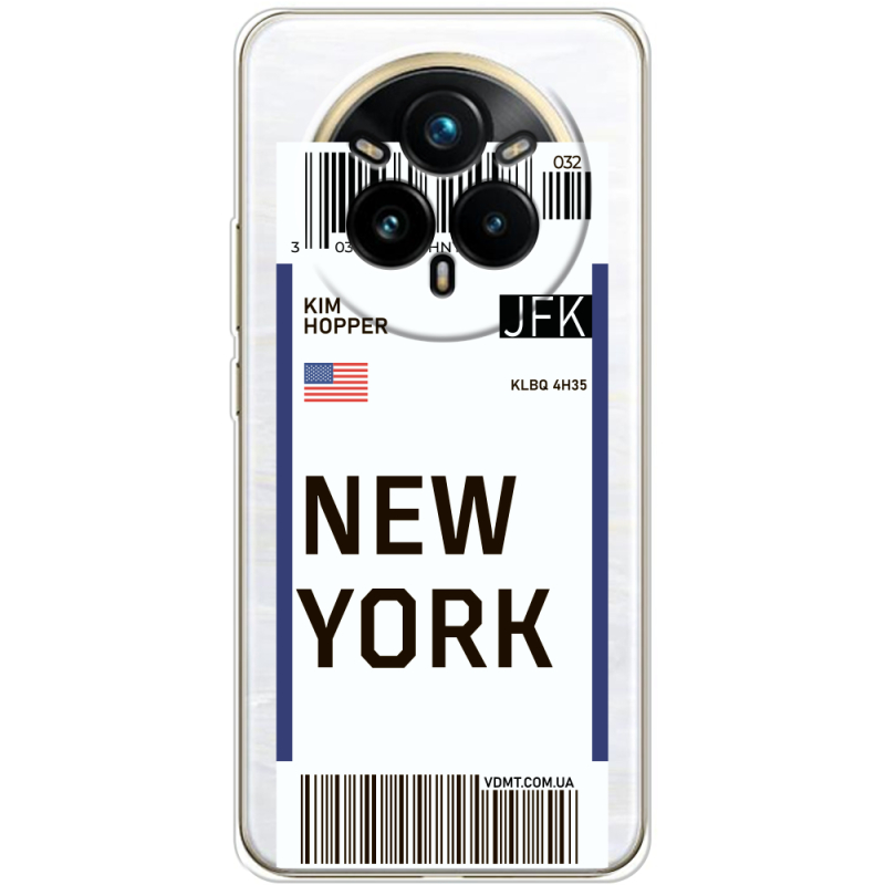 Прозорий чохол BoxFace Realme 14 Pro Plus Ticket New York