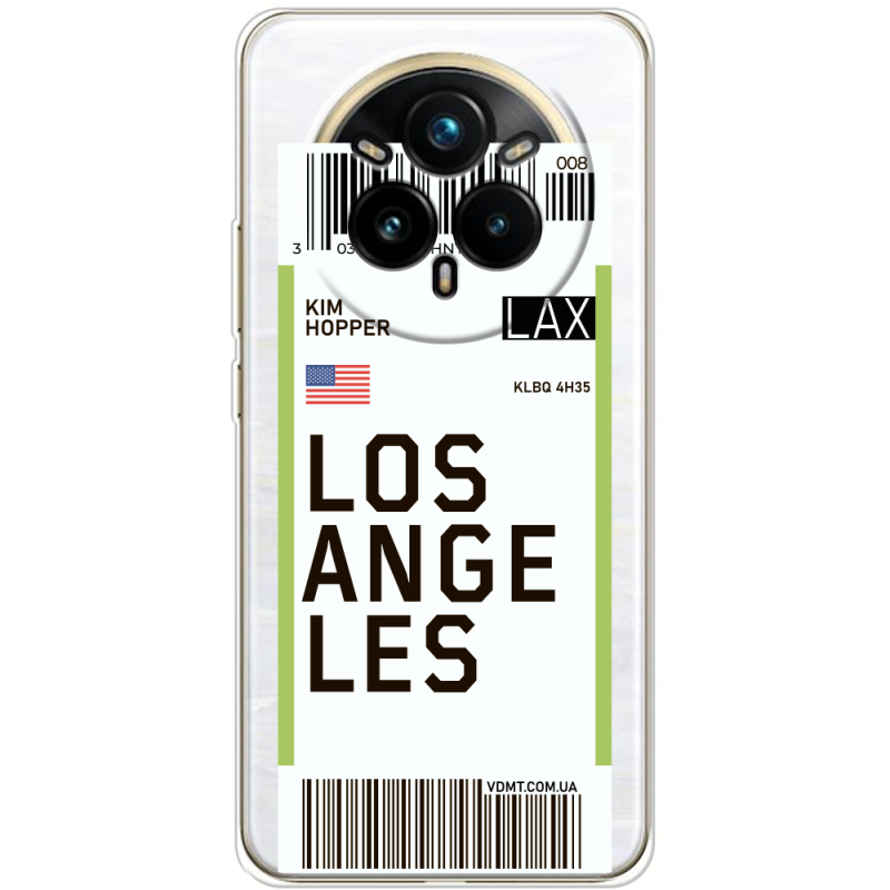 Прозорий чохол BoxFace Realme 14 Pro Plus Ticket Los Angeles