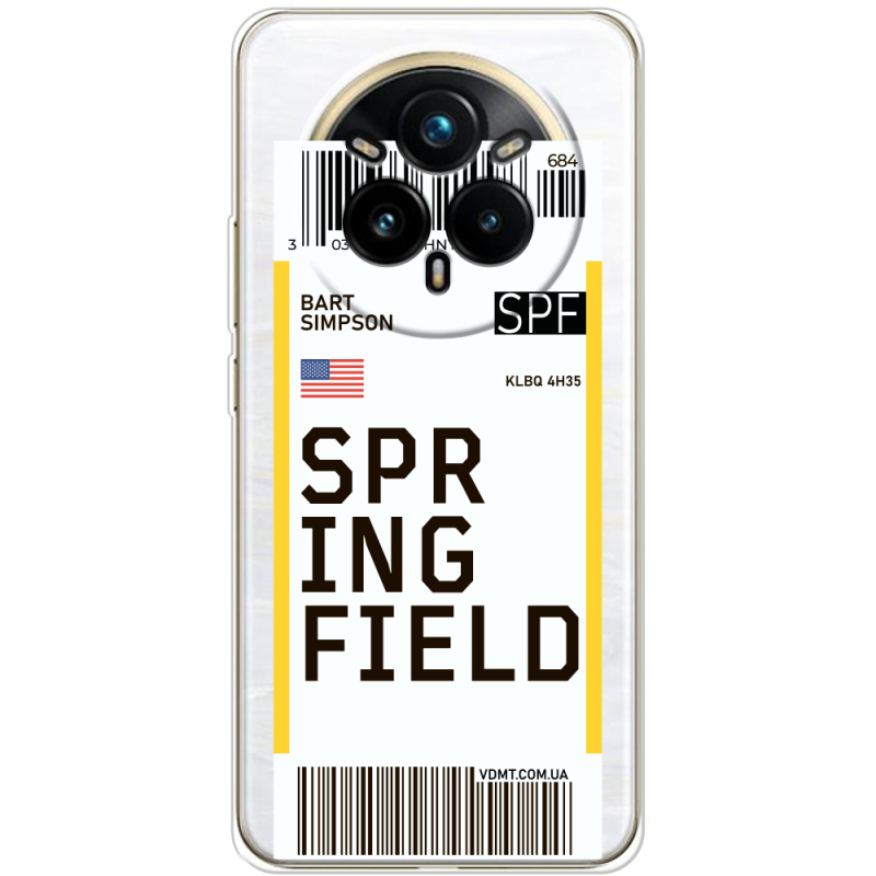 Прозорий чохол BoxFace Realme 14 Pro Plus Ticket Springfield