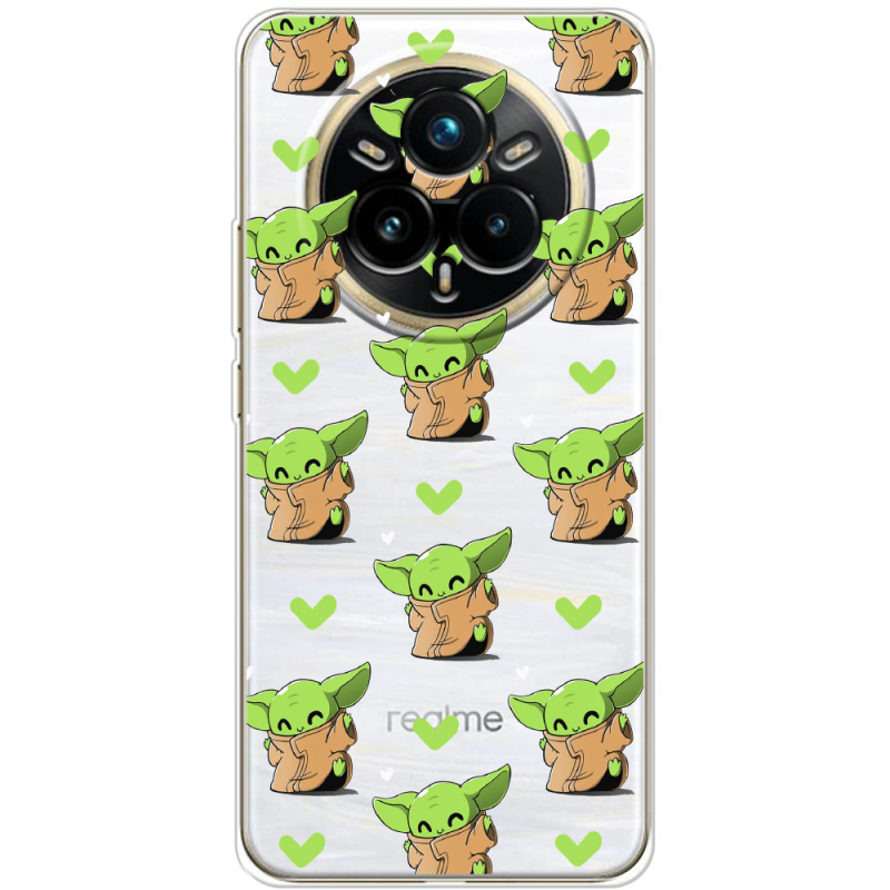 Прозорий чохол BoxFace Realme 14 Pro Plus Pattern Baby Yoda