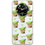 Прозорий чохол BoxFace Realme 14 Pro Plus Pattern Baby Yoda