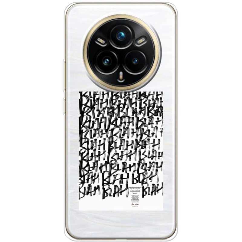 Прозорий чохол BoxFace Realme 14 Pro Plus Blah Blah