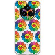 Прозорий чохол BoxFace Realme 14 Pro Plus Hippie Flowers