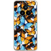 Прозорий чохол BoxFace Realme 14 Pro Plus Butterfly Morpho