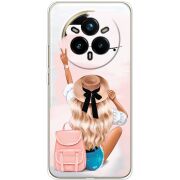 Прозорий чохол BoxFace Realme 14 Pro Plus Travel Girl
