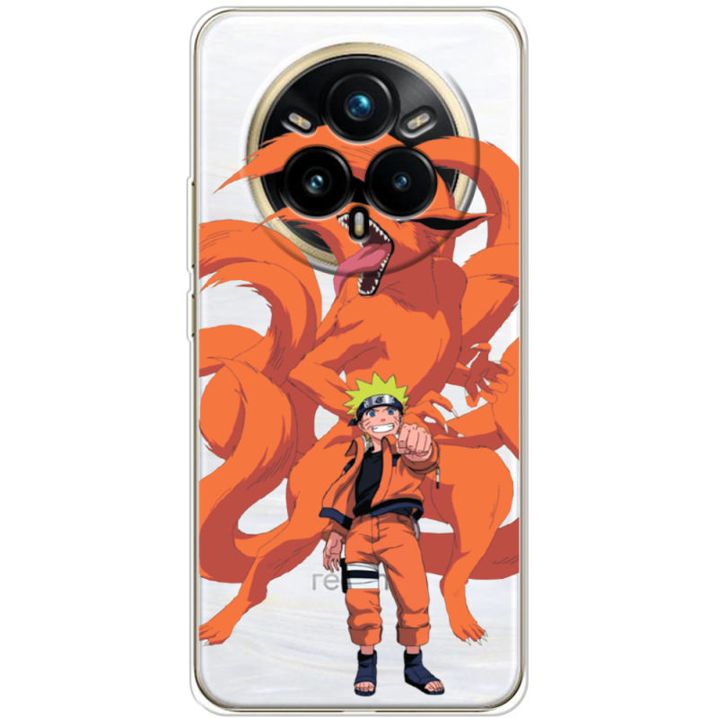 Прозорий чохол BoxFace Realme 14 Pro Plus Naruto and Kurama