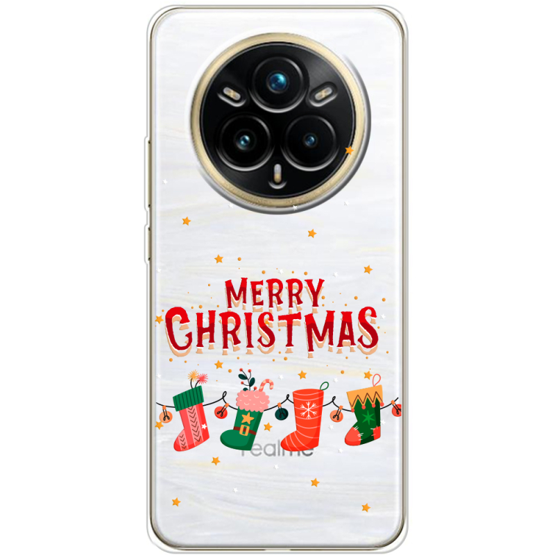 Прозорий чохол BoxFace Realme 14 Pro Plus Merry Christmas
