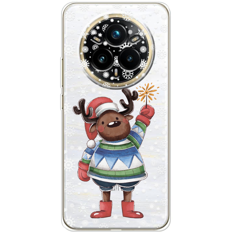 Прозорий чохол BoxFace Realme 14 Pro Plus Christmas Deer with Snow