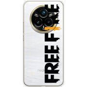 Прозорий чохол BoxFace Realme 14 Pro Plus Free Fire Black Logo