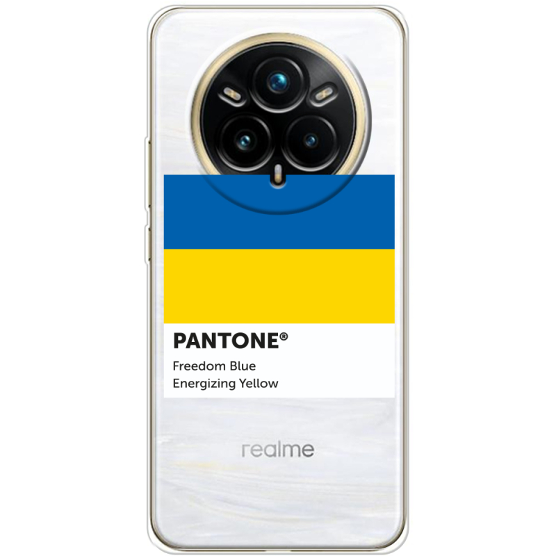 Прозорий чохол BoxFace Realme 14 Pro Plus Pantone вільний синій