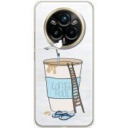 Прозорий чохол BoxFace Realme 14 Pro Plus Segull in Cofee Pool
