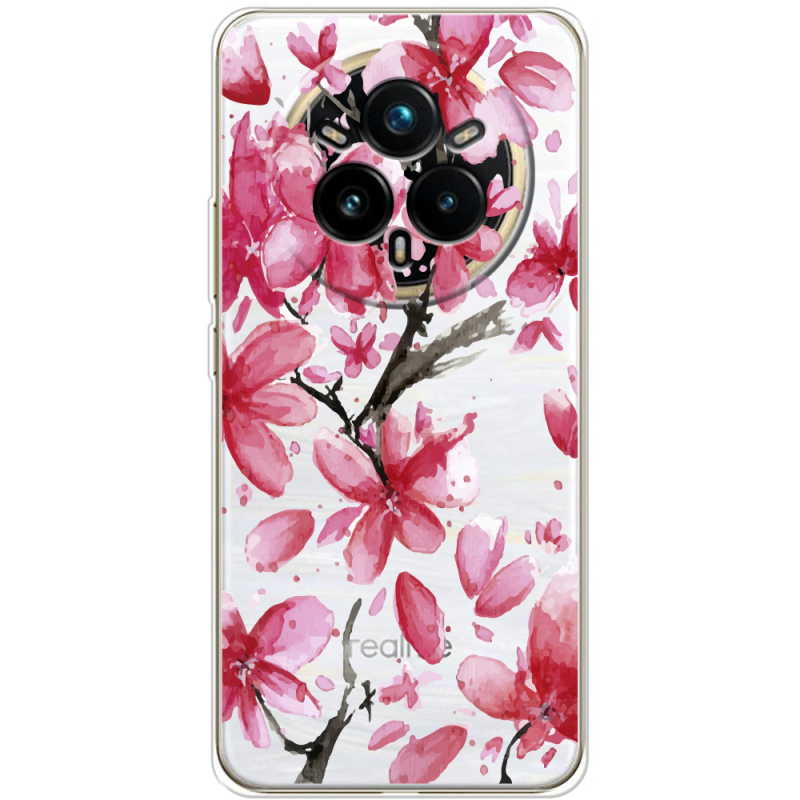 Прозорий чохол BoxFace Realme 14 Pro Plus Pink Magnolia