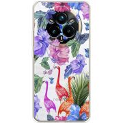 Прозорий чохол BoxFace Realme 14 Pro Plus Flamingo