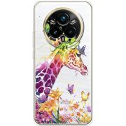 Прозорий чохол BoxFace Realme 14 Pro Plus Colorful Giraffe
