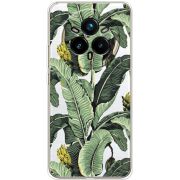 Прозорий чохол BoxFace Realme 14 Pro Plus Banana Leaves