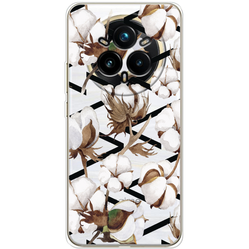 Прозорий чохол BoxFace Realme 14 Pro Plus Cotton flowers