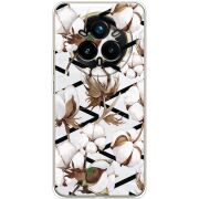 Прозорий чохол BoxFace Realme 14 Pro Plus Cotton flowers