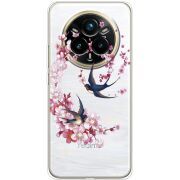 Чохол зі стразами Realme 14 Pro Plus Swallows and Bloom